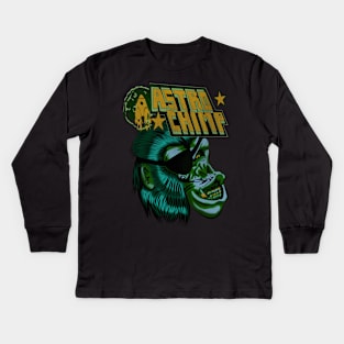 ASTRO CHIMP ROCKET REPAIR Kids Long Sleeve T-Shirt